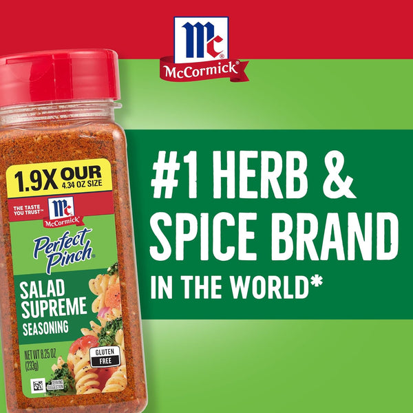 Mccormick Perfect Pinch Salad Supreme Seasoning, 8.25 Oz