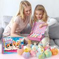Bath Bombs for Kids with Surprise inside for Girls Boys, 12 Pack Kids Bath Bombs with Dog & Cat Toys Pretend Playset Handmade Bubble Bath Fizzies