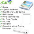 Apache Laminating Pouches 5 Mil, for 8.5 X 11 Inch Letter Size Paper 9 X 11.5 Inch Sheets, 100 Pack