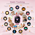 Kids Smart Watch Gift for Girls Age 5-12, 32 Games HD Touch Screen Watches with Video Camera Music Player Pedometer Flashlight 12/24 Hr