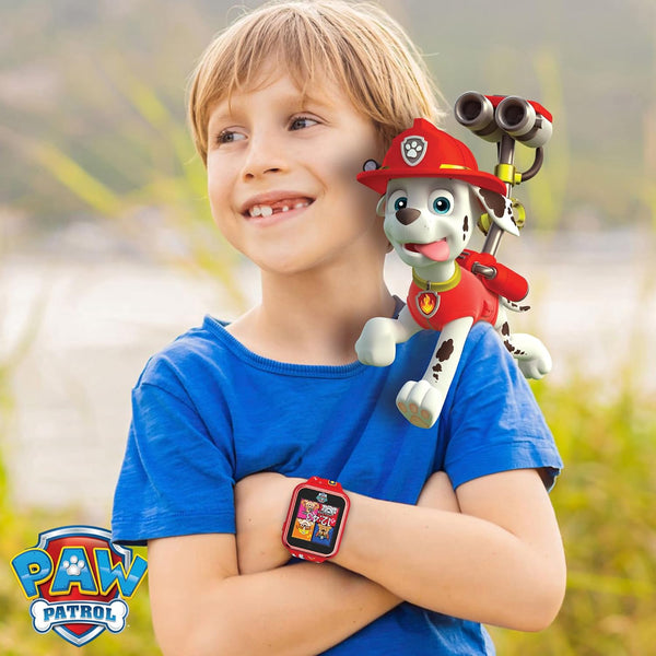 Accutime Paw Patrol Smart Watch with Camera for Kids and Toddlers - Interactive Smartwatch for Boys & Girls Featuring Games, Voice Recorder,