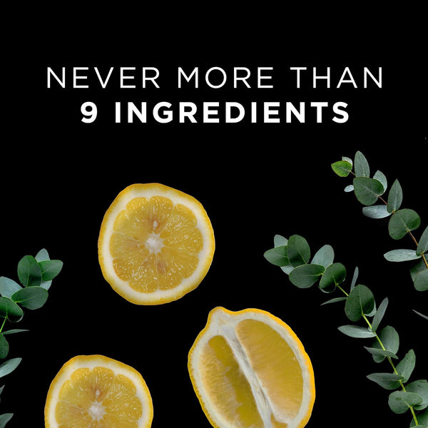 9 Elements Natural Dish Soap, Dishwashing Liquid with Lemon Essential Oils, Made with the Power of Vinegar, 1 Dish Spray Starter Kit & 3 Refills