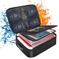 Docsafe File Organizer Bag with Lock,Fireproof Document Organizer Case with Water-Resistant Zipper,3-Layer Portable Travel Home Storage Safe Bag