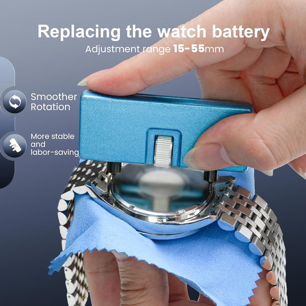 JOREST Watch Repair Tool Kit for Battery Replacement, Strap Adjustment Resizing, Watch Link Pin Remover, Watch Opening, Pry Knife Case Opener for