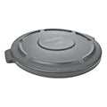 Rubbermaid Commercial Products BRUTE Heavy-Duty round Trash/Garbage Lid, 10-Gallon, Gray, Compatible with Rubbermaid BRUTE 10-Gallon Can