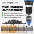 Adjustable DIMPLER ® - Drywall Bit & Screw Gun Attachment, Converts Drill into Drywall Screw Gun or Deck Screwdriver, Magnetic Bit Holder for