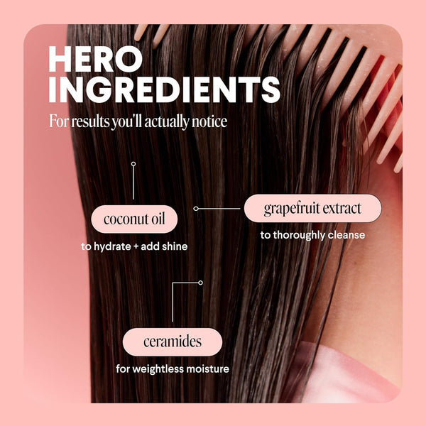 MONDAY HAIRCARE Clarify Shampoo and Conditioner Set 12 Oz for Oily Hair Made with Grapefruit Extract, Coconut Oil, Shea Butter, Vitamin E and