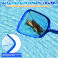 Pool Skimmer - Pool Net with 3 Section Pole, 48 Inch Pool Skimmer Net with Pole Total Length, Pool Nets for Cleaning, Fine Mesh Net Pool Skimmer