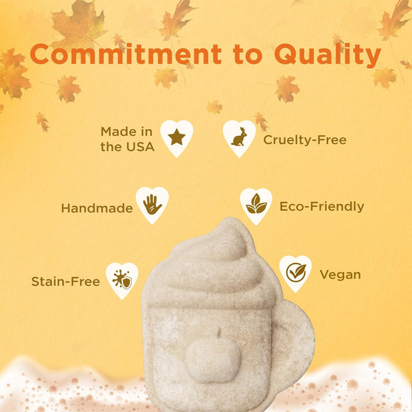 Pumpkin Spice Latte Bath Bomb for Women & Girls (Giftable Packaging) â Natural Relaxing Fall Bubble Bombs - Luxury Vanilla, Coffee, Cinnamon &