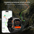 AMAZTIM Military Smart Watch with GPS, 6 Satellite Positioning/Compass, Stainless Steel Body, 50M Waterproof, 480Mah Extra-Large Battery,
