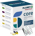 Planet 3 Vitamin Packs with Core Supplements | Heart, Eye and Immune Support with Elderberry Vitamin C and Zinc, Multivitamin, Omega 3, Vitamin D,