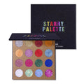 UCANBE Pro Glitter Eyeshadow Palette - Professional 16 Colors - Chunky & Fine Pressed Glitter Eye Shadow Powder Makeup Pallet Highly Pigmented