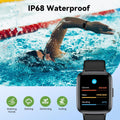 Fitness Tracker Watch with Heart Rate Monitor, Large Screen Activity Tracker with Pedometer, Sleep Monitor, Calories & Step Counter, 5ATM