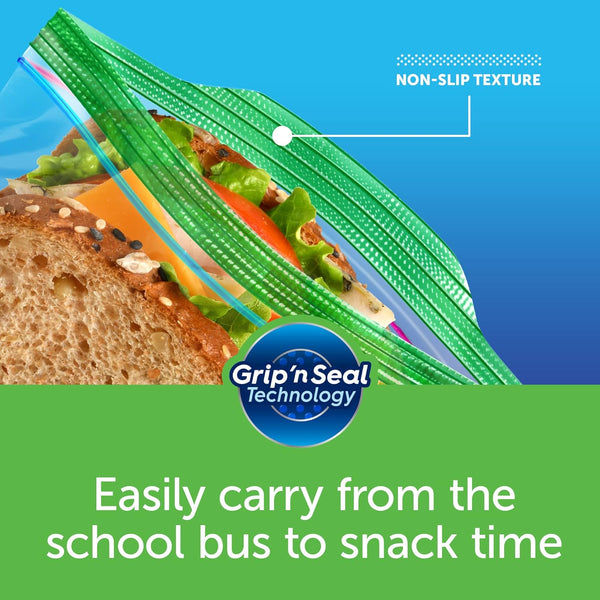 Ziploc Sandwich Bags with New Grip 'N Seal Technology, 90 Count