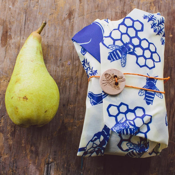 Bee'S Wrap Beeswax Wraps for Food - Bees + Bears 3 Pack (2M 1 Sandwich) Made in USA Reusable & Organic Food Wraps, Sandwich Wrap - Eco-Friendly