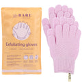 Bare Botanics 4 Pack Exfoliating Gloves for Shower (Lavender) - 100% Nylon Fibers - Exfoliating Bath Gloves - Shower Scrubber & Dead Skin Remover