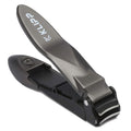 Nail Clippers for Men with Catcher - KLIPP Heavy Duty Razor-Sharp Self-Collecting Nail Cutter, Ergonomic Lever for Fingernails & Toenails, Ideal