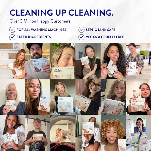 The Clean People Dishwasher Pods - Cuts Grease & Rinses Sparkling Clean - Residue-Free - Phosphate Free Dishwashing Pods - Lemon, 60 Pack