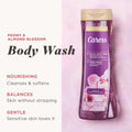 Caress Body Wash for Women, Peony & Almond Blossom, Shower Gel Moisturizing Body Wash for Fresh, Smooth Skin to Soothe and Unwind, 20 Fl Oz, (Pack