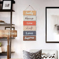 Hanging Wall DÃ©cor Sign - Welcome Vertical Wall Art Decorations, Rustic Home Accessories for Living Room, Bedroom, Family, Dining, and Kitchen,