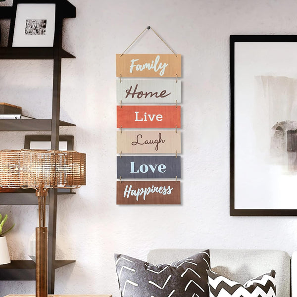Hanging Wall DÃ©cor Sign - Welcome Vertical Wall Art Decorations, Rustic Home Accessories for Living Room, Bedroom, Family, Dining, and Kitchen,