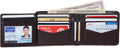 Alpine Swiss RFID Luka Men'S Flip ID Wallet Deluxe Capacity Bifold with Divided Bill Section Comes in a Gift Box