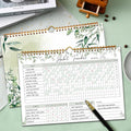 Habit Tracker Calendar-12 Months Undated Daily Weekly Goal and Habit Tracker Journal Planner with Spiral Binding, Boost Productivity Tool and