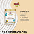 African Pride Moisture Miracle Coconut Oil & Baobab Oil Leave-In Hair Cream - Provides Intense Moisture & Helps Repair Natural Coils & Curls,
