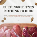 Herz Air-Dried Dog Food Chicken & Duck Liver Recipe 1 Lb, All-Natural, High-Protein, Grain-Free, Limited Ingredients, Complete & Balanced, Premium