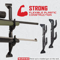 Allen Company Molded Truck Gun Rack for Rear Window - Gun Holder for Two Shotguns, Rifles, Bows, or Tools - Gun and Hunting Accessories for Car or