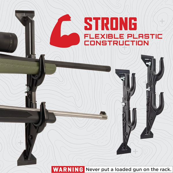 Allen Company Molded Truck Gun Rack for Rear Window - Gun Holder for Two Shotguns, Rifles, Bows, or Tools - Gun and Hunting Accessories for Car or