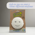 Scrub Daddy Sponge - Dye Free - Scratch-Free Scrubber for Dishes and Home, Odor Resistant, Soft in Warm Water, Firm in Cold, Deep Cleaning,
