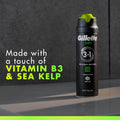 Gillette Labs Rapid Foaming Shaving Gel for Men, Alcohol, Dye and Paraben-Free with Vitamin B3 and Sea Kelp, Cools and Soothes Skin, 7 OZ