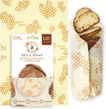 Bee'S Wrap Beeswax Wraps for Food - Honeycomb Bread Wrap - Made in USA Reusable Bread Storage Bags - Organic & Eco-Friendly Alternative to