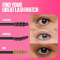 Maybelline Great Lash Washable Mascara Makeup, Volumizing Lash-Doubling Formula That Conditions as It Thickens, Very Black, 2 Count