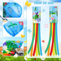 Flutesan 2 Pcs 40 Inches Twin Hummingbird Windsock Spring Wind Socks for Hanging Outdoor Yard Patio Lawn Garden Decoration