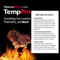 TempPro TP19H Waterproof Digital Meat Thermometer with Ambidextrous Backlit and Motion Sensing Cooking Food Thermometer for BBQ Grill Smoker Oil