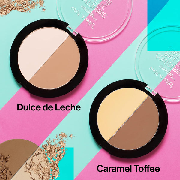 Wet N Wild Megaglo Contour Palette, Dulce De Leche | Contouring Powder Face Kit | Flawlessly Sculpted Face
