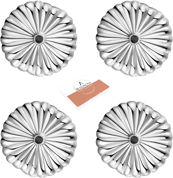 BEADNOVA Jumbo Earring Backs 925 Sterling Silver Large Earring Backs Butterfly Locking Ear Stud Stopper for Studs Replacement (20Gauge, 4Pcs)