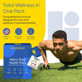 Men'S Total Health Daily Vitamin Packs - 22 Essential Minerals & Vitamins for Men, All-In-One Multivitamin Supplement for Energy, Stress Support,