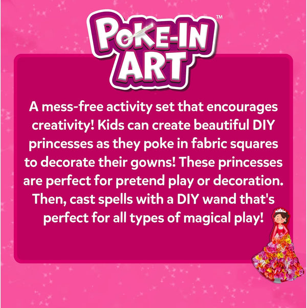 Skillmatics Poke-In Art - Magical Princesses, Mess-Free Fun for Kids, DIY Wood Craft Kits, Creative Activity, Gifts for Girls & Boys Ages 4, 5, 6,