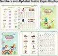 4 Pc Magic Grooved Writing Practice for Kids -Reusable Handwriting Practice Book,Magic Copybooks for Kids,Grooved Writing Books for Kids 3-5