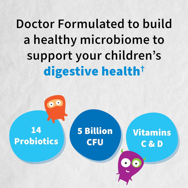 Garden of Life Dr. Formulated Probiotics Organic Kids+ plus Vitamin C & D - Watermelon - Gluten, Dairy & Soy Free Immune & Digestive Health