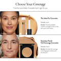 LAURA GELLER NEW YORK the Ideal Fix Concealer - Porcelain - Buildable Medium to Full Coverage Liquid Concealer - Covers under Eye Dark Circles &