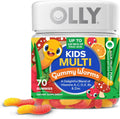 OLLY Kids Multivitamin Gummy Worms, Overall Health and Immune Support, Vitamins and Minerals A, C, D, E, Bs and Zinc, Chewable Supplement, Sour