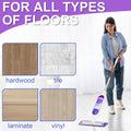 Reusable Mop Pads Compatible with Swiffer Power Mop,Power Mop Pads Refill Pads Washable 15.3 * 5.1 Inch, Microfiber Replacement Pad for