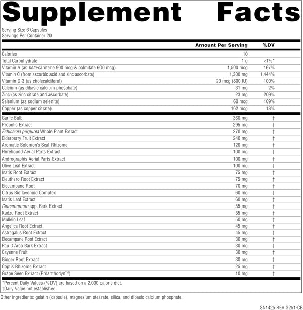 Source Naturals Wellness Formula Bio-Aligned Vitamins & Herbal Defense for Advanced Immune Support* - Dietary Supplement & Immunity Booster - 120