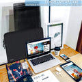 Laptop Sleeve Bag 14 Inch, Shockproof Protective Computer Cover with Accessories Pocket, Portable Laptop Case Compatible for 14 Inch Macbook