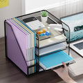 Marbrasse Desk Organizers and Accessories, 5-Tier Paper Letter Tray Organizer with File Holder, Mesh File Organizer, Office Desk Accessories &