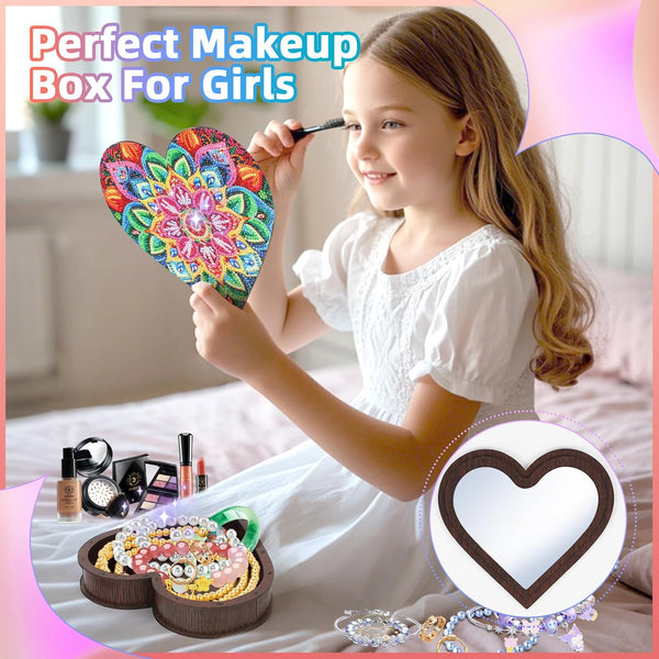 Diakud Gifts for 6 7 8 9 10 11 12 Year Old Girls, Diamond Art Kits Arts and Crafts for Kids Ages 8-12 Toys for Girls 10-12 Years Old Jewellery Box